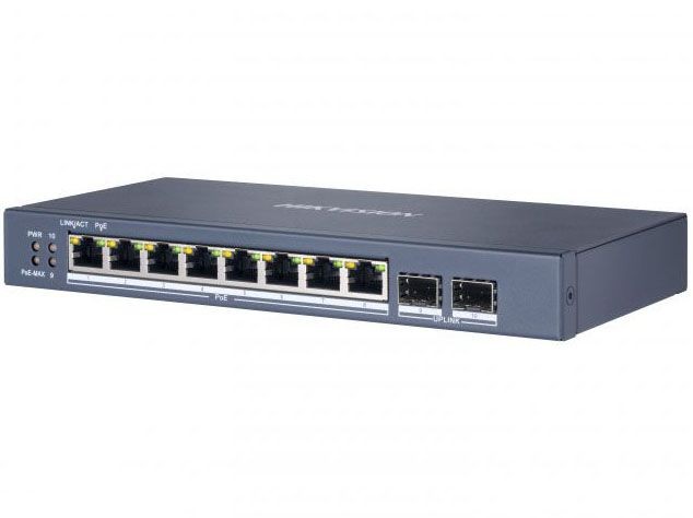 Hikvision DS-3E1510P-E Коммутатор является PoE-коммутатором, управляемым через веб-интерфейс.